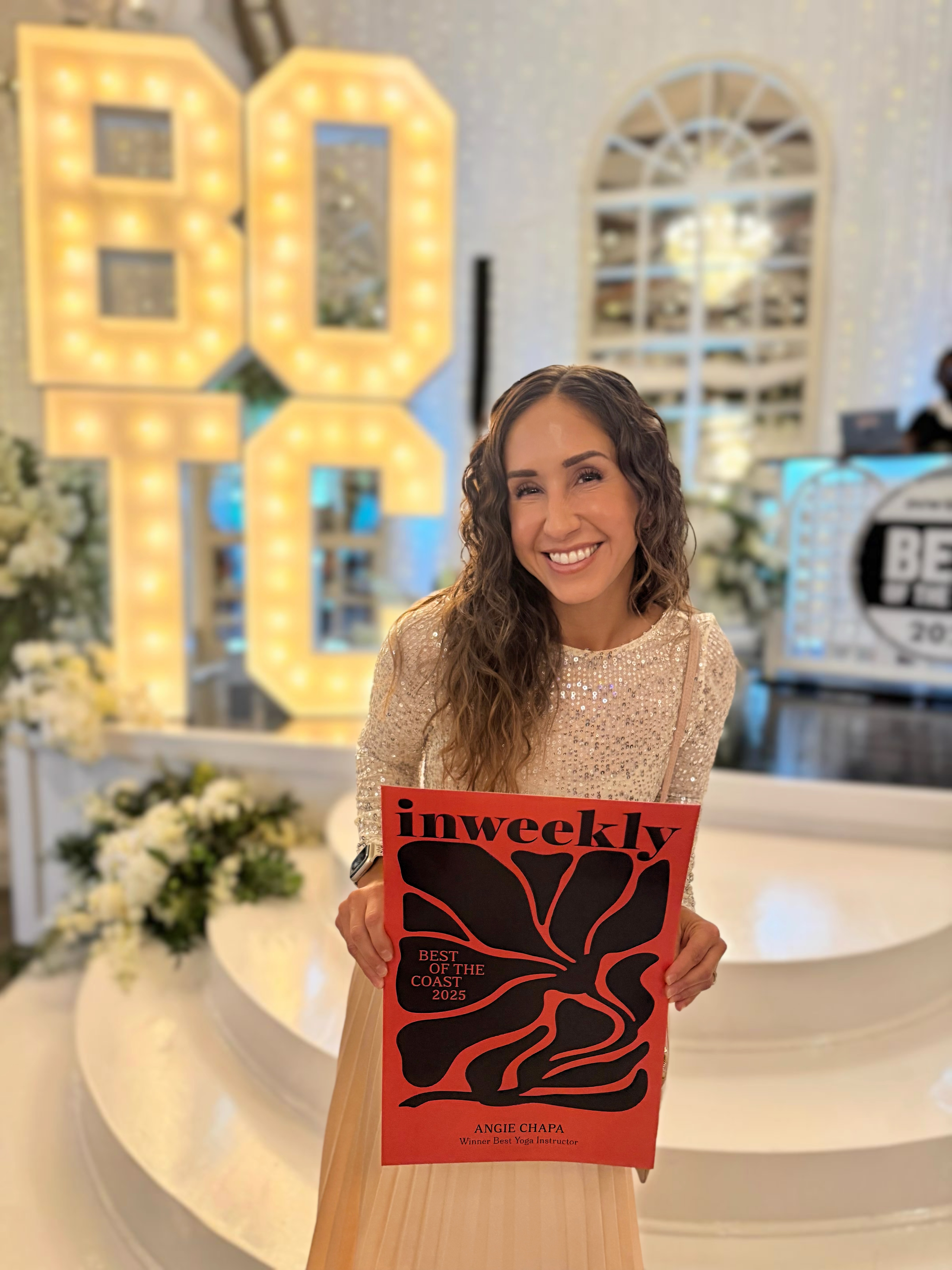 Angela Chapa, Bride Vibe Yoga instructor