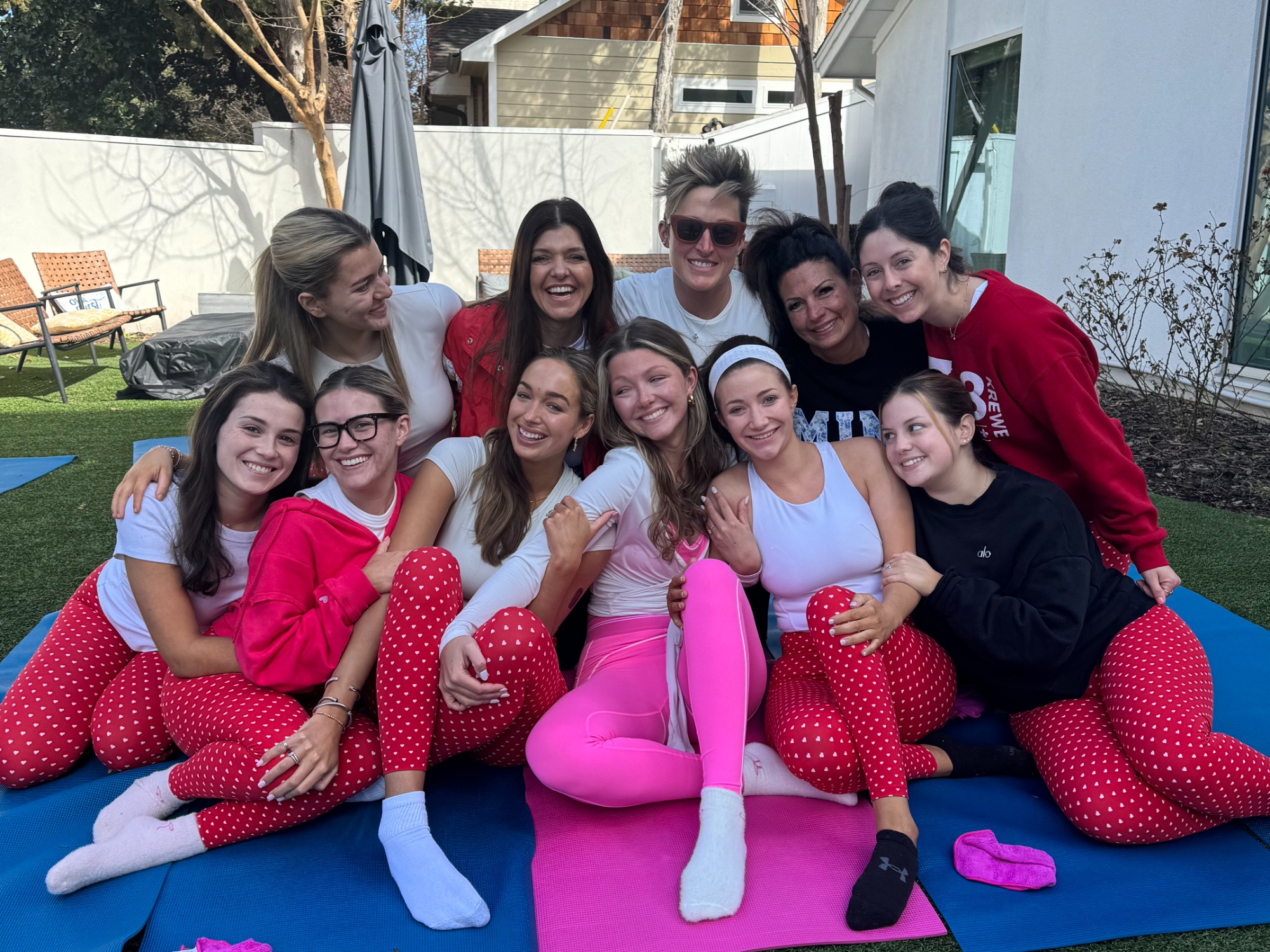 Bachelorette group flowing together