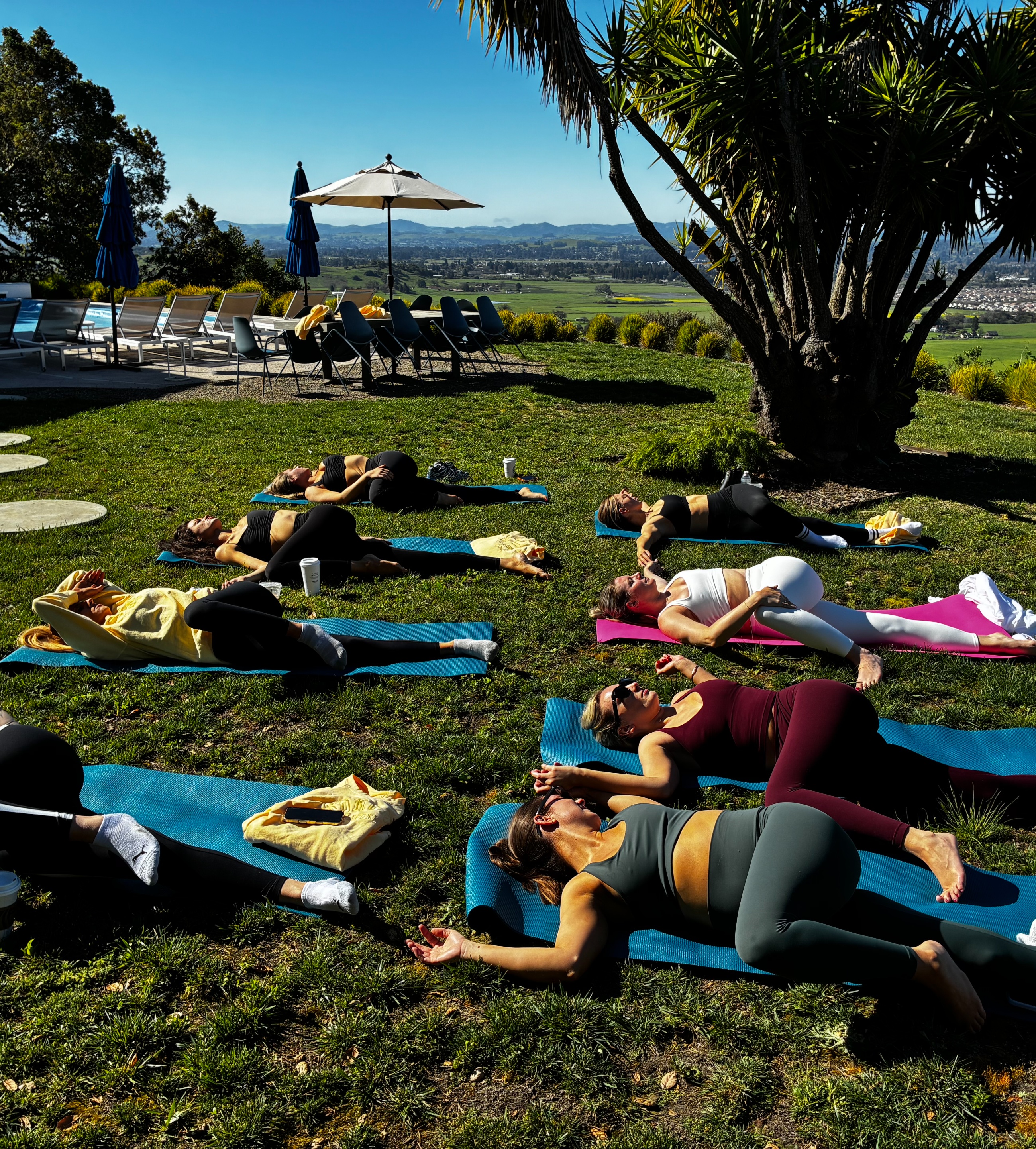 Private yoga class in Sonoma Valley