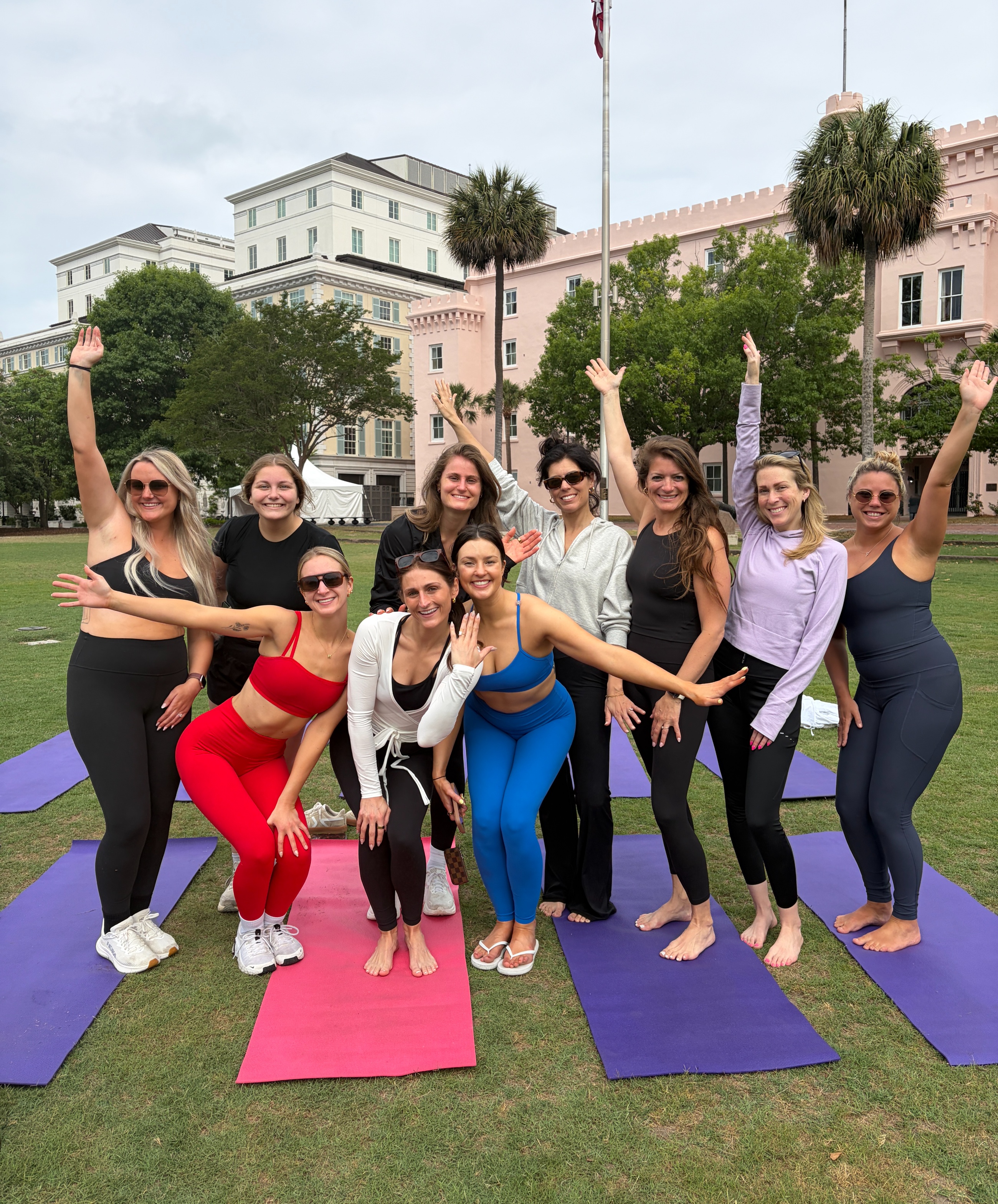 Private yoga class in Charleston